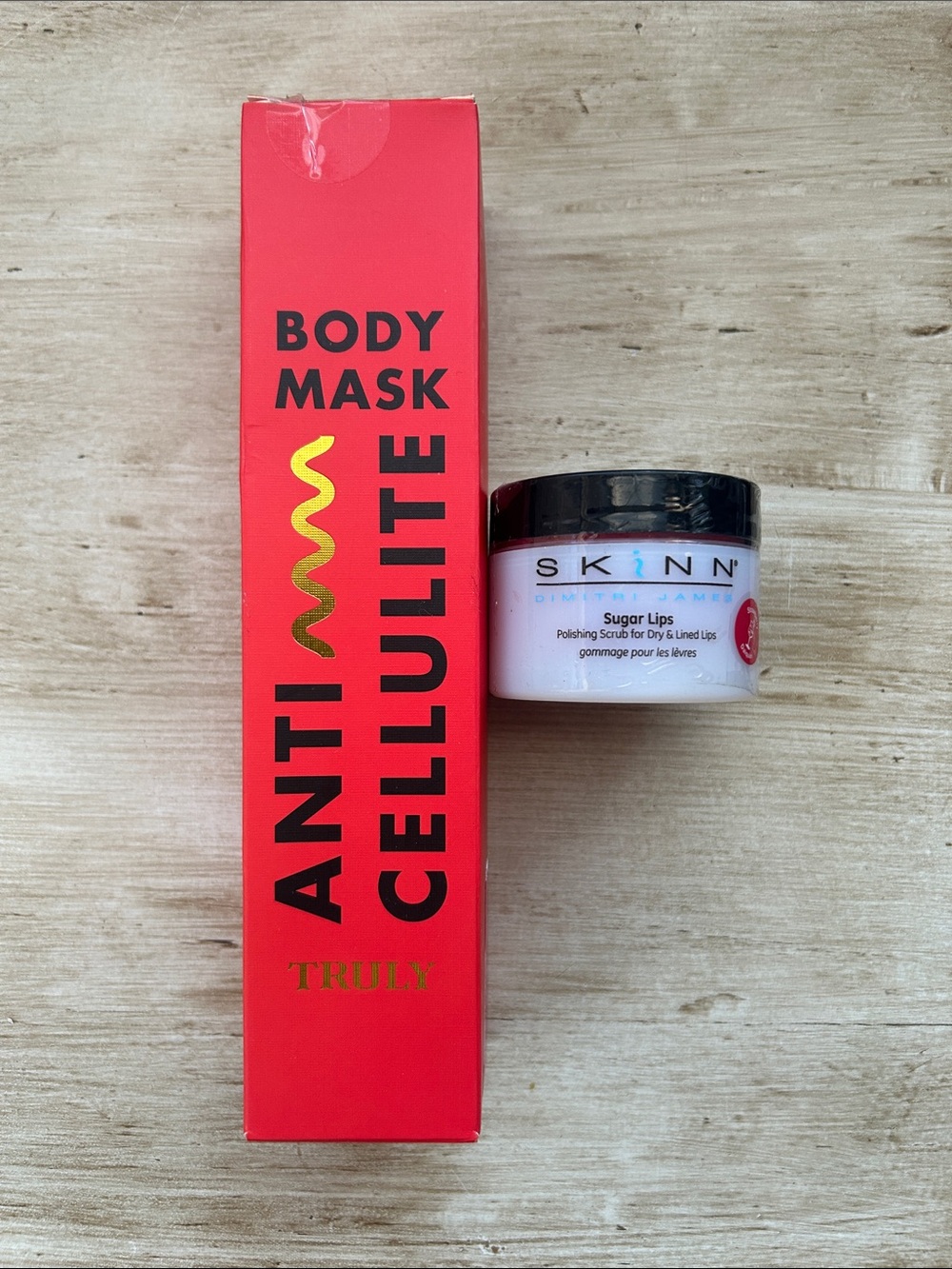 2 & NEW! Truly body mask and Skinn lip scrub